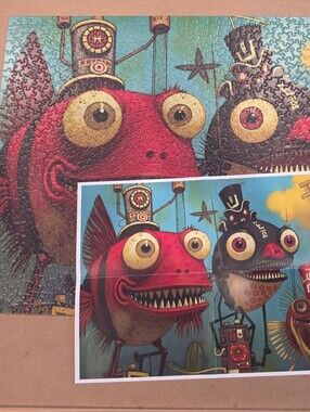 Naturelish 1000 Piece Jigsaw Puzzle Jig...ity - Gift Giving Piranha